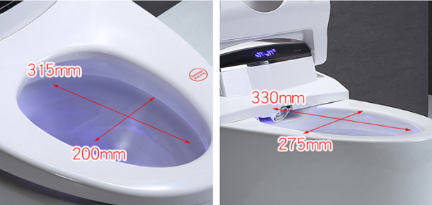 intelligent one piece toilet