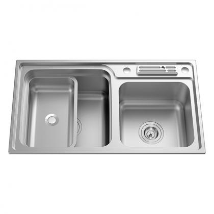 double bowl kitchen sink RD7805F