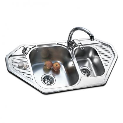 double bowl kitchen sink RD940