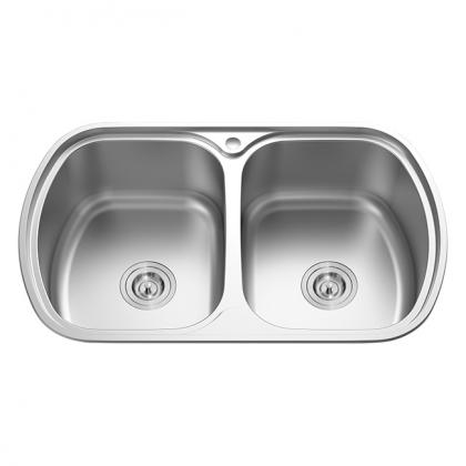 double bowl kitchen sink RD9115