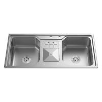 double bowl kitchen sink RD7026F