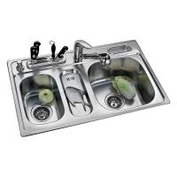 double bowl kitchen sink RD956