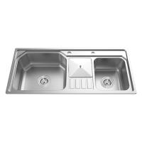double bowl kitchen sink RD7017